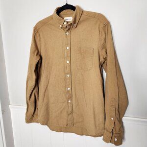 TAYLOR STITCH Brown Waffle Utility Button Down Shirt